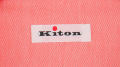 Kiton Orange Solid Cotton Shirt - Slim - (KT118228) - Parent