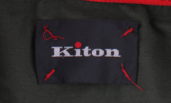 $995 Kiton Green Solid Cotton Polo - (KT726252) - Parent