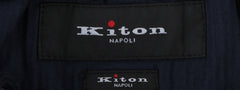 $1150 Kiton Navy Blue Solid Cotton Blend Pants - Slim - (KT828258) - Parent