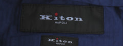 $1150 Kiton Blue Solid Cotton Blend Pants - Slim - (KT828252) - Parent