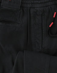 $1150 Kiton Black Solid Cotton Blend Pants - Slim - (KT828253) - Parent