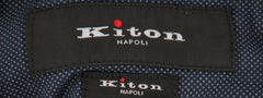 $1150 Kiton Dark Blue Solid Cotton Pants - Slim - (KT322251) - Parent