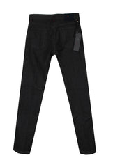 $1200 Kiton Black Solid Jeans - Slim - (KT1218242) - Parent