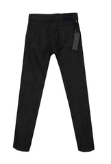 $1200 Kiton Black Solid Jeans - Slim - (KT1218242) - Parent