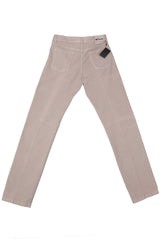 $995 Kiton Beige Solid Corduroy Pants - Slim - (KT63262) - Parent