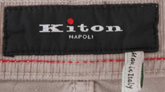 $1260 Kiton Beige Solid Corduroy Pants - Slim - (KT63261) - Parent