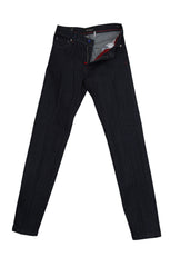 $1395 Kiton Dark Blue Solid Jeans - Slim - (KT821257) - Parent