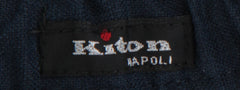 $880 Kiton Dark Blue Solid Shorts - - (KT512261) - Parent