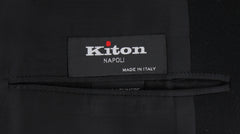 $12000 Kiton Black Cashmere Solid Coat - (KT413244) - Parent