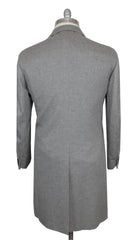 $15000 Kiton Light Gray Cashmere Blend Solid Coat - (KT109241) - Parent