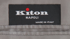 $15000 Kiton Light Gray Cashmere Blend Solid Coat - (KT109241) - Parent