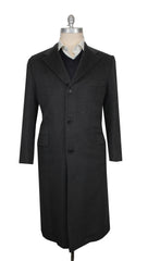 $15000 Kiton Gray Cashmere Blend Solid Coat - (KT109242) - Parent