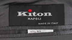 $15000 Kiton Gray Cashmere Blend Solid Coat - (KT109242) - Parent