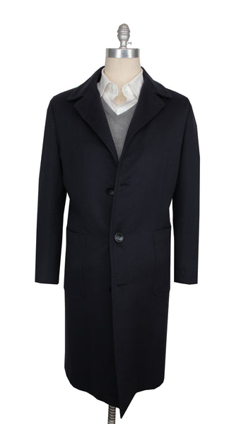 $66750 Kiton Dark Blue Vicuña Peru Solid Coat - (KT422265) - Parent