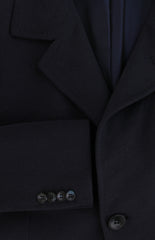 $66750 Kiton Dark Blue Vicuña Peru Solid Coat - (KT422265) - Parent