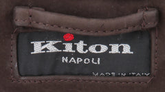 Kiton Dark Blue Cashmere Blend Solid Coat - (KT37242) - Parent