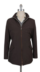 Kiton Brown Polyester Solid Windbreaker - 42/52 - (KT222241)
