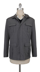 Kiton Gray Polyester Solid Jacket - 38/48 - (KT222242)