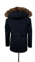 Kiton Navy Blue Polyester Solid Parka - (KT220242) - Parent