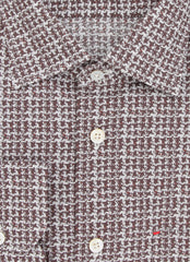 Kiton Brown Fancy Cotton Shirt - Slim - (KT12122330) - Parent
