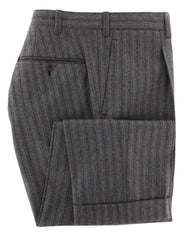 Borrelli Gray Wool Blend Striped Suit - (2018030810) - Parent