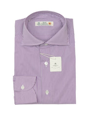 Luigi Borrelli Purple Striped Shirt - Slim - (LB1119227) - Parent