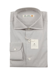 Luigi Borrelli Light Gray Shirt - Slim - 14.5/37 - (LB1119225)