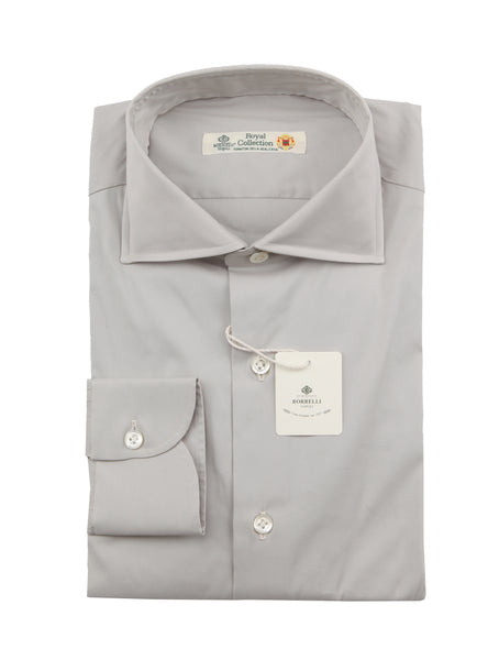 Luigi Borrelli Light Gray Shirt - Slim - (LB1119225) - Parent
