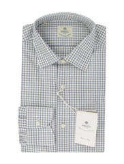 Luigi Borrelli Dark Green Plaid Cotton Shirt - Slim - (LB923238) - Parent