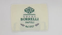 $500 Luigi Borrelli White Solid Cotton Shirt - Slim - (LB125258) - Parent