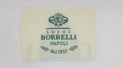 $500 Luigi Borrelli White Solid Cotton Shirt - Slim - (LB125258) - Parent