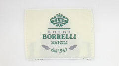 $500 Luigi Borrelli White Solid Cotton Shirt - Slim - (LB729266) - Parent