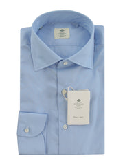 $500 Luigi Borrelli Light Blue Shirt - Slim - (LB1252519) - Parent