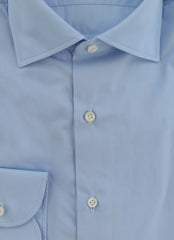 $500 Luigi Borrelli Light Blue Shirt - Slim - (LB1252519) - Parent