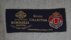 $600 Luigi Borrelli Green Solid Cotton Shirt - Slim - (LB1252521) - Parent