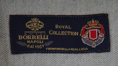$600 Luigi Borrelli Green Solid Cotton Shirt - Slim - (LB1252521) - Parent