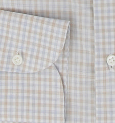 $600 Luigi Borrelli Light Blue Cotton Shirt - Slim - (LB1252523) - Parent