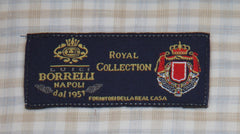 $600 Luigi Borrelli Light Blue Cotton Shirt - Slim - (LB1252523) - Parent