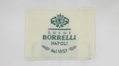 $500 Luigi Borrelli White Solid Cotton Shirt - Slim - (LB12272511) - Parent