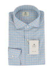 $500 Luigi Borrelli Light Blue Cotton Shirt - Slim - (LB1252512) - Parent