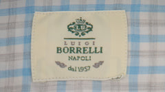 $500 Luigi Borrelli Light Blue Cotton Shirt - Slim - (LB1252512) - Parent