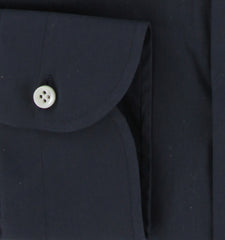 $500 Luigi Borrelli Dark Blue Solid Shirt - Slim - (LB12272522) - Parent