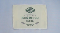 $500 Luigi Borrelli Light Blue Solid Cotton Shirt - Slim - (LB7292611) - Parent