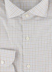 $500 Luigi Borrelli Light Brown Cotton Shirt - Slim - (LB382611) - Parent