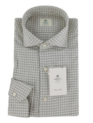$500 Luigi Borrelli Light Green Shirt - Slim - (LB1231251) - Parent