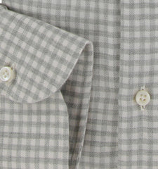 $500 Luigi Borrelli Light Green Shirt - Slim - (LB1231251) - Parent