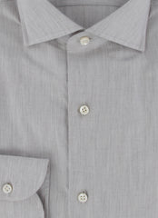 $500 Luigi Borrelli Light Gray Solid Shirt - Slim - (LB12272513) - Parent