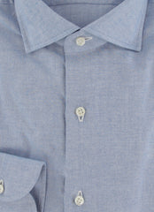 $500 Luigi Borrelli Light Blue Solid Shirt - Slim - (LB12272514) - Parent