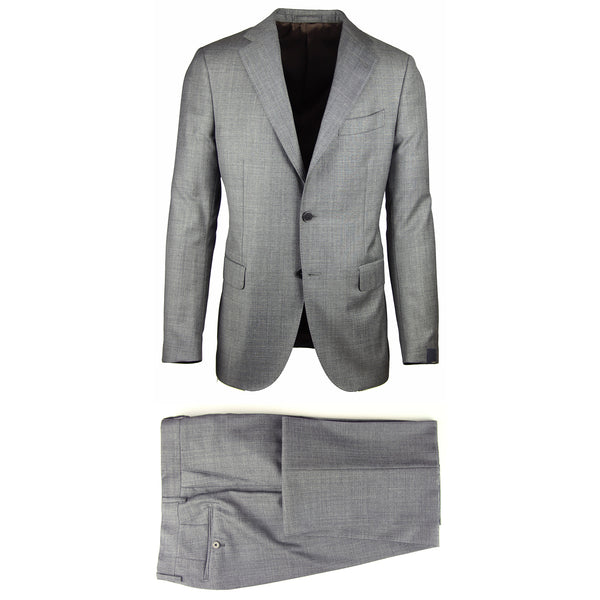 Lardini Gray Wool Pick and Pick Suit - (AQ28461A) - Parent