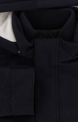 $4350 Mandelli Navy Blue Cashmere Solid Coat - (MM413243) - Parent